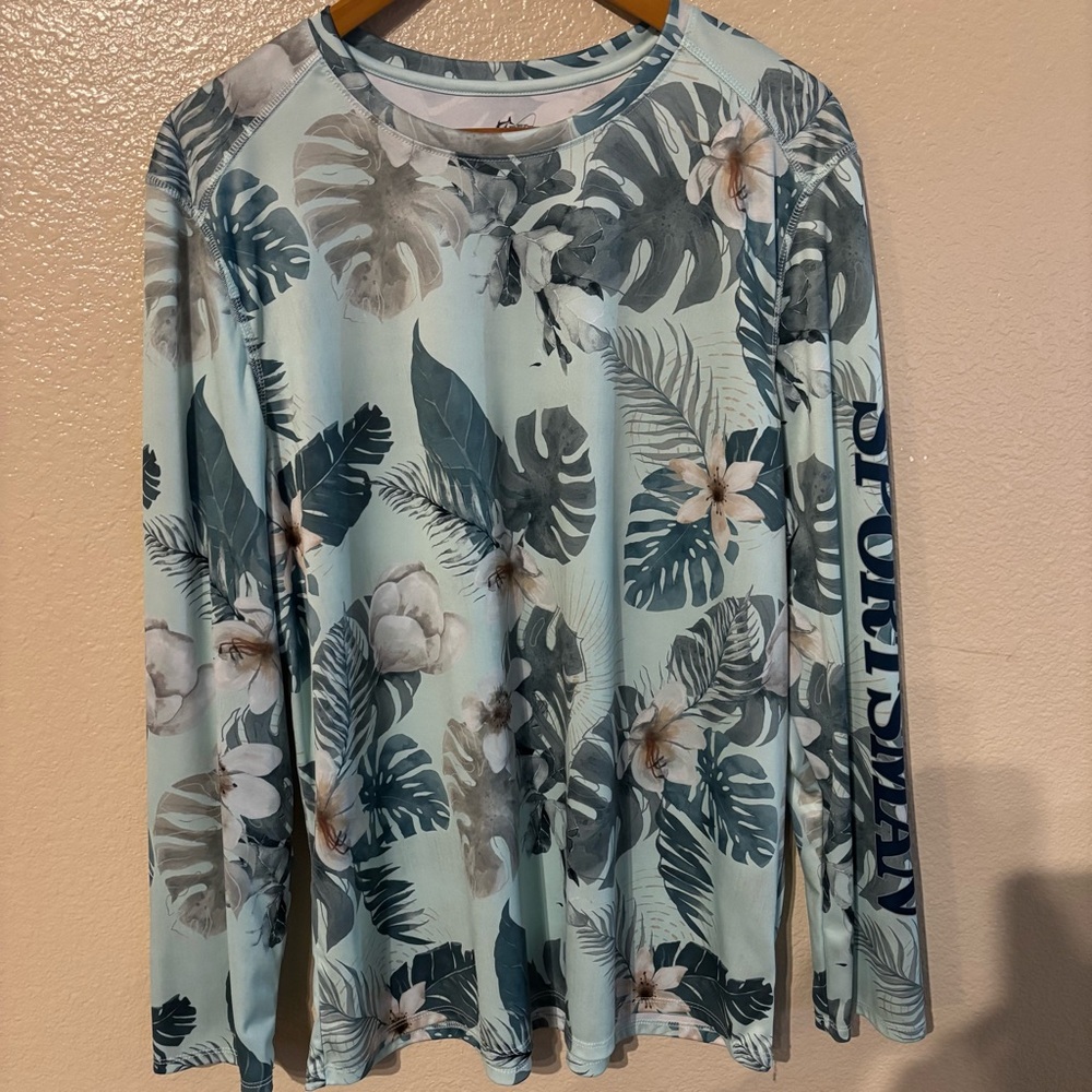 World Wide Hawaiian Floral Long Sleeve Shirt XL